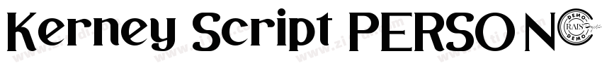 Kerney Script PERSON字体转换